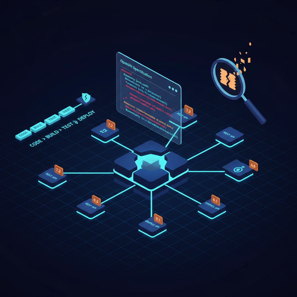 Dashboard de testare a securității API care afișează rezultate ale scanării vulnerabilităților, hărți de acoperire a endpoint-urilor și scoruri de risc OWASP într-un mediu DevSecOps albastru închis